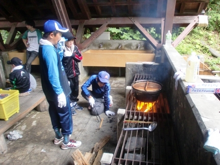 野外炊飯